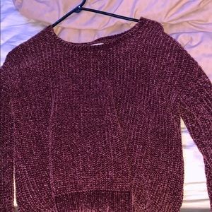 Burgundy sweater